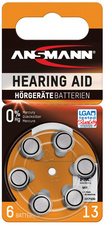 ANSMANN Pile bouton zinc-air 13 (PR-48), blister de 6