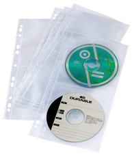 DURABLE Pochette CD/DVD COVER LIGHT S, pour 4 CD, en PP