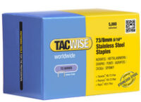 TACWISE Agrafes 73/8 mm, acier inoxydable, 5.000 pièces