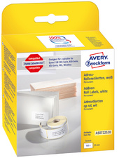 AVERY Zweckform Etiquettes en rouleau, 89 x 36 mm, blanc