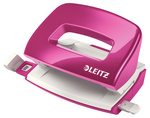 LEITZ Mini perforateur Nexxt 5060, en carton, rose métallisé