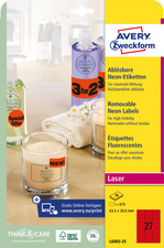 AVERY Zweckform Stick&Lift Etiquette, 210 x 297 mm, jaune