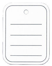 sigel Etiquette à suspendre, 40 x 50 mm, perforé, ligné