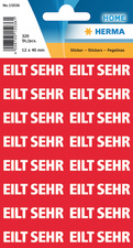 HERMA Textetiketten "EILT SEHR", 12 x 40 mm, rot / weiß