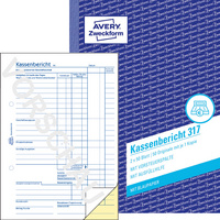 AVERY Zweckform Formularbuch "Kassenbericht", A5
