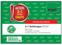 sigel Formularbuch "Quittung", 2 + 1 Aktion