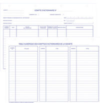 ELVE Reliure "Registre Légal de Société", noir