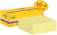 Post-it Bloc-note super sticky notes, 127 x 76 mm, 20+4