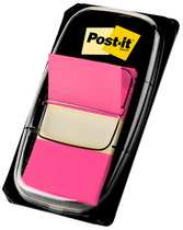 Post-it Marque-page adhésif Index, 25,4 x 43,2 mm, pink
