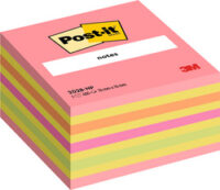 Post-it Bloc-note cube notes, 76 x 76 mm, multicolore