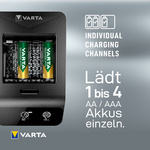 VARTA Chargeur LCD Smart Charger+, avec 4x piles Mignon – Image 3