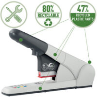 LEITZ Agrafeuse gros travaux, capacité: 80 feuilles, argent