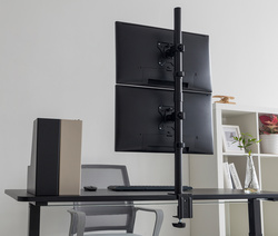 DIGITUS Support double écran universel, vertical, noir – Image 6