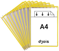 djois by tarifold Poche à pivot, A4, jaune