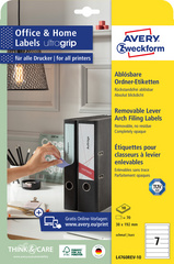 AVERY Zweckform Etiquettes pour dos de classeur, 38 x 192 mm