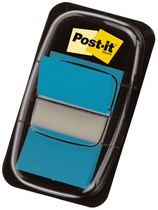 Post-it Marque-page adhésif Index, 25,4 x 43,2 mm, turquoise
