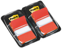 Post-it Marque-page adhésif Index, 25,4 x 43,2 mm, rouge