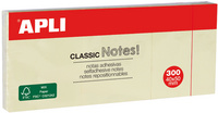 APLI Notes adhésives "CLASSIC Notes!", 40 x 50 mm, jaune