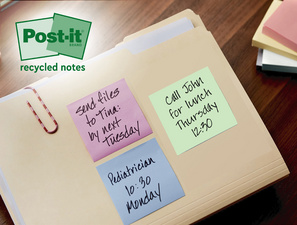 Post-it Bloc-note adhésif Recycling notes, 51x38 mm, assorti – Image 3