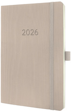 sigel Agenda planning Conceptum 2026, env. A5, taupe