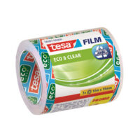 tesa Film Ruban adhésif Eco & Clear pack éco, 15 mm x 10 m