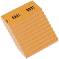 kangaro Bloc numéroté 1-1000, 105 x 42 mm, orange