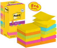 Post-it Bloc-note super sticky z-notes, 76 x 76 mm, 8+4