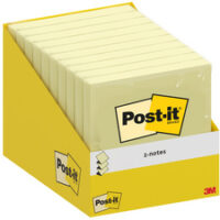 Post-it Bloc-note adhésif z-notes, 76 x 76 mm, jaune canari