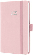 sigel Agenda de poche Jolie Feel 2026, textile, A6, rose