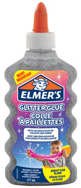 ELMER'S Colle à paillettes "Glitter Glue", 177 ml, argent