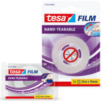 tesa Film Ruban adhésif, déchirable à main, transparent