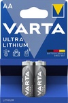 VARTA Pile au lithium "ULTRA Lithium", Mignon (AA), 2 piles