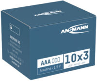 ANSMANN Pile alcaline "X-Power", Micro AAA, présentoir de 30