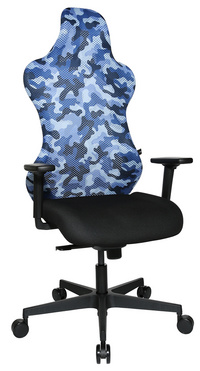 Topstar Chaise de bureau "Sitness RS Sport", noir/bleu