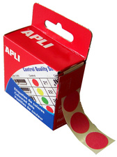 APLI Pastille de signalisation, diamètre: 15 mm, rose