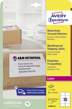 AVERY étiquettes d'expédition, ultra résistante, 199,6x143,5