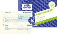 AVERY Zweckform Formularbuch "Ausgabebeleg", A6 quer, gelb