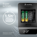 VARTA Chargeur LCD Smart Charger+, avec 4x piles Mignon – Image 5