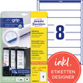 AVERY Zweckform Etiquette pour dos de classeur, détachable