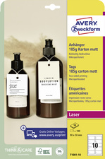 AVERY Zweckform Etiquette américaine, carton, 185 g/m2