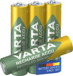 VARTA Pile NiMH "RECHARGE ACCU Recycled", Micro AAA, 800 mAh