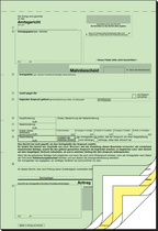 sigel Vordruck "Mahnbescheid", A4, SD, 2 x 2 Blatt