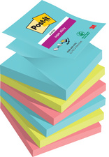Post-it Bloc-note adhésif super sticky z-notes, 76 x 76 mm