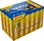 VARTA Pile alcaline Longlife, Mignon (AA), 24 pièces