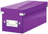 LEITZ Boîte de rangement pour CD Click & Store WOW, violet