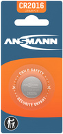 ANSMANN Pile bouton au lithium "CR2016", 3,0 Volt, blister