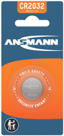 ANSMANN Pile bouton au lithium "CR2032", 3,0 Volt, blister