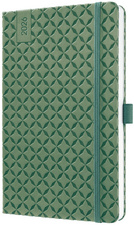 sigel Buchkalender Jolie Flair 2026, Kunstleder, A5, grün