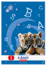 herlitz Bloc-notes de travail x.book, format A4, linéature 3