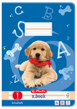 herlitz Cahier x.book, A4, linéature 3 / ligné